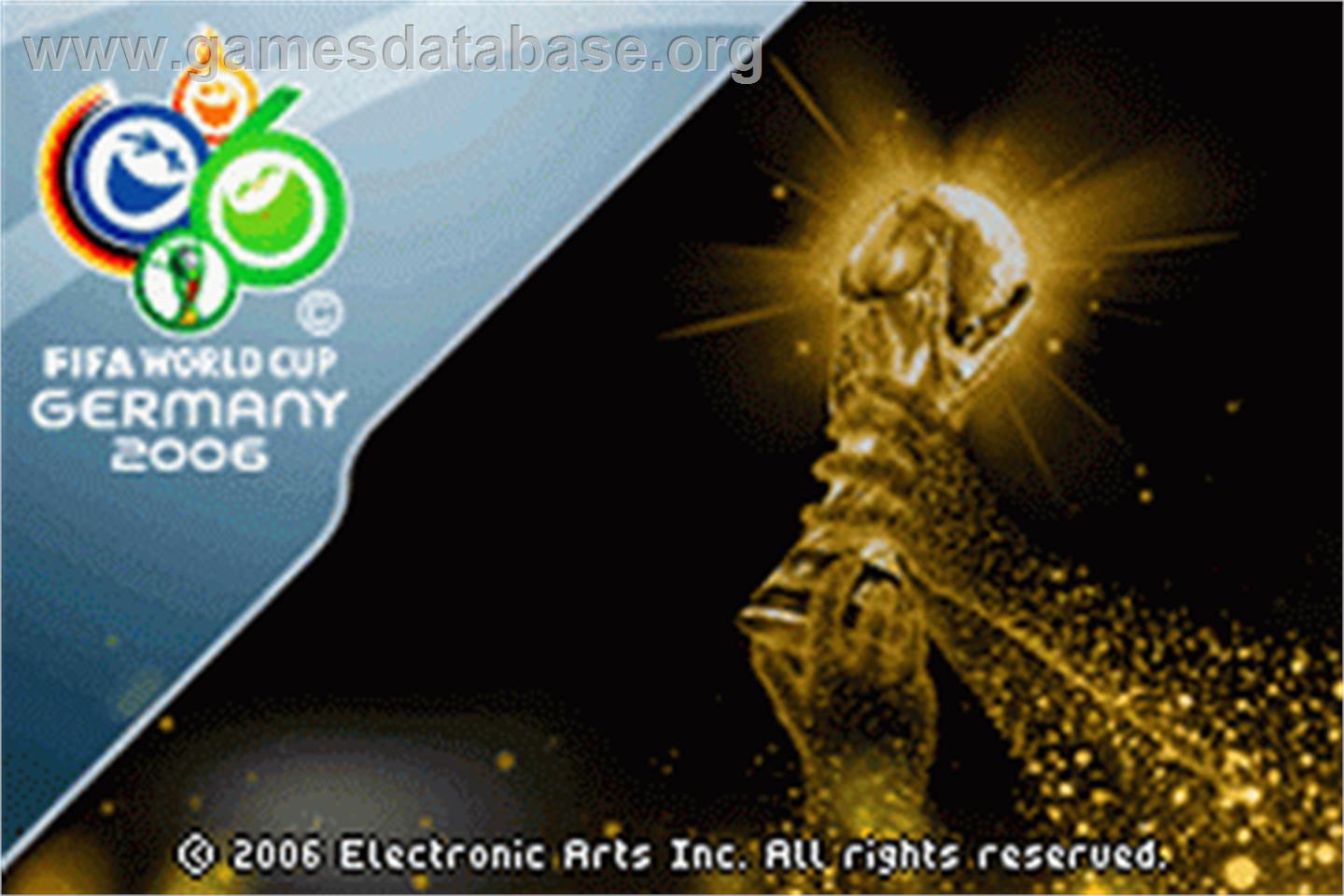 Fifa World Cup - Germany 2006 - Nintendo Game Boy Advance - Artwork - Title Screen
