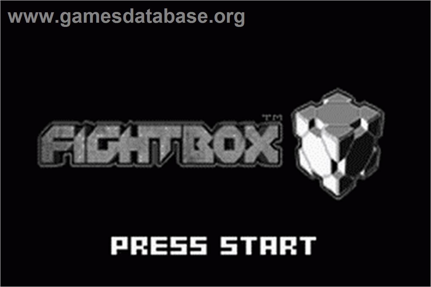 Fightbox - Nintendo Game Boy Advance - Artwork - Title Screen