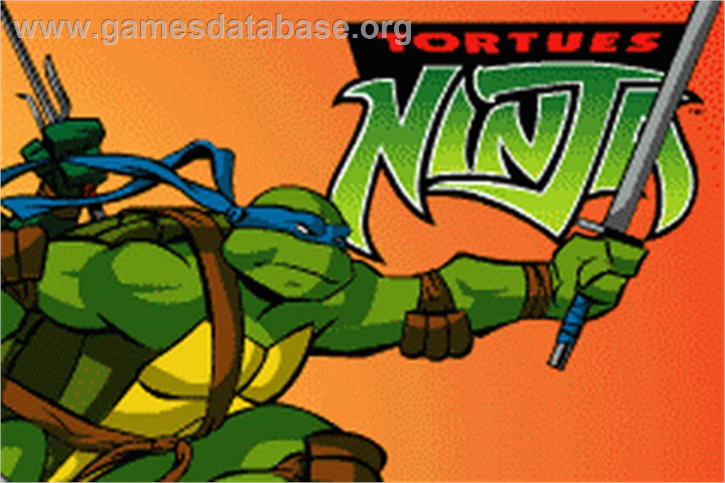 Game Boy Advance Video - Teenage Mutant Ninja Turtles - Le Demenagement - Nintendo Game Boy Advance - Artwork - Title Screen