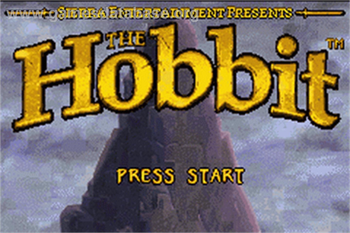 Hobbit - Nintendo Game Boy Advance - Artwork - Title Screen