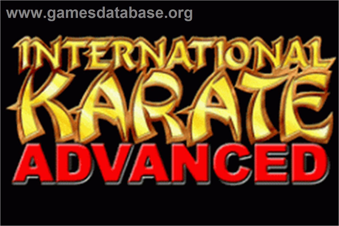 International Karate Advanced - Nintendo Game Boy Advance - Artwork - Title Screen