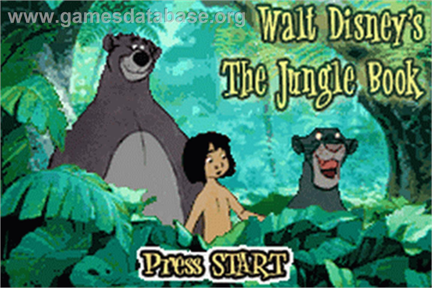 Jungle Book 2 ,The - Nintendo Game Boy Advance - Artwork - Title Screen