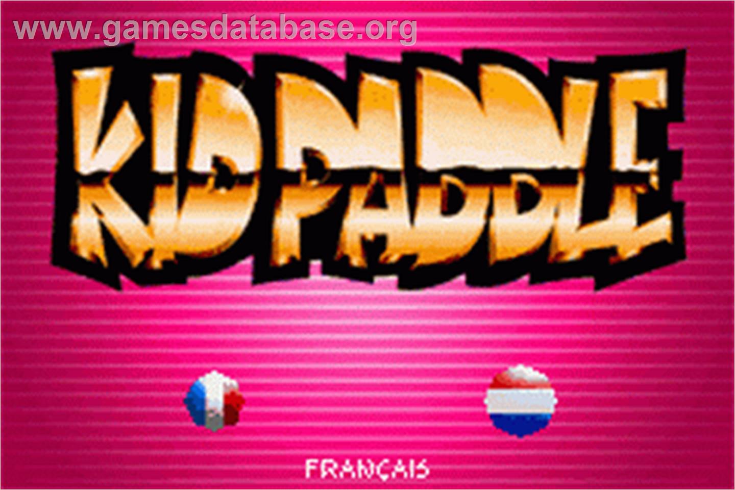 Kid Paddle - Nintendo Game Boy Advance - Artwork - Title Screen