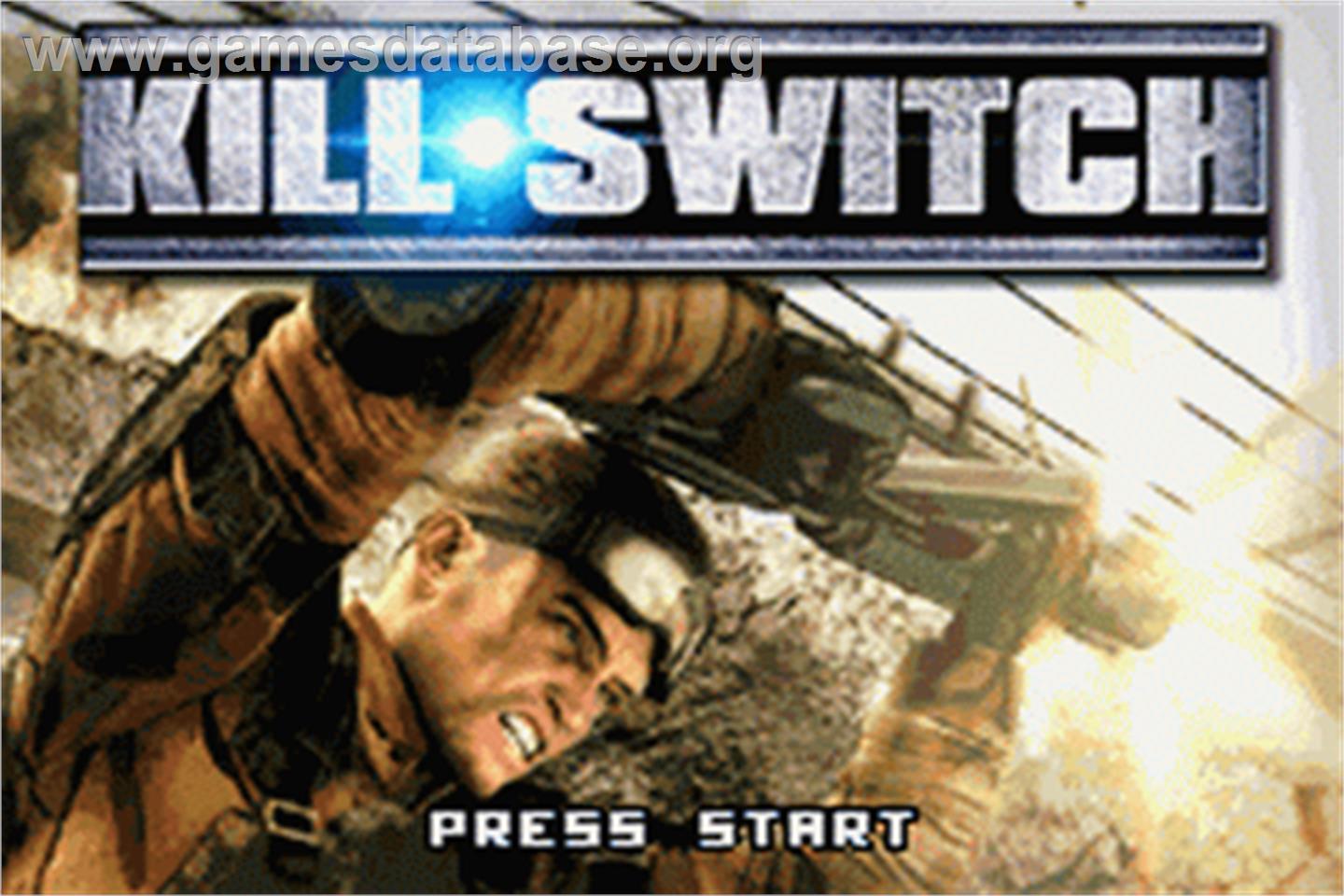 Kill.switch - Nintendo Game Boy Advance - Artwork - Title Screen