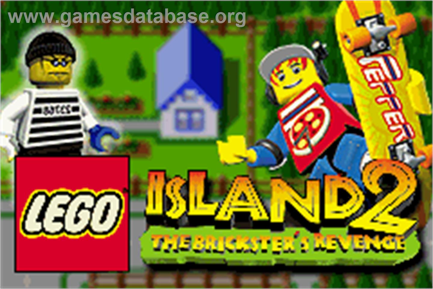 LEGO Island 2: The Brickster's Revenge - Nintendo Game Boy Advance - Artwork - Title Screen
