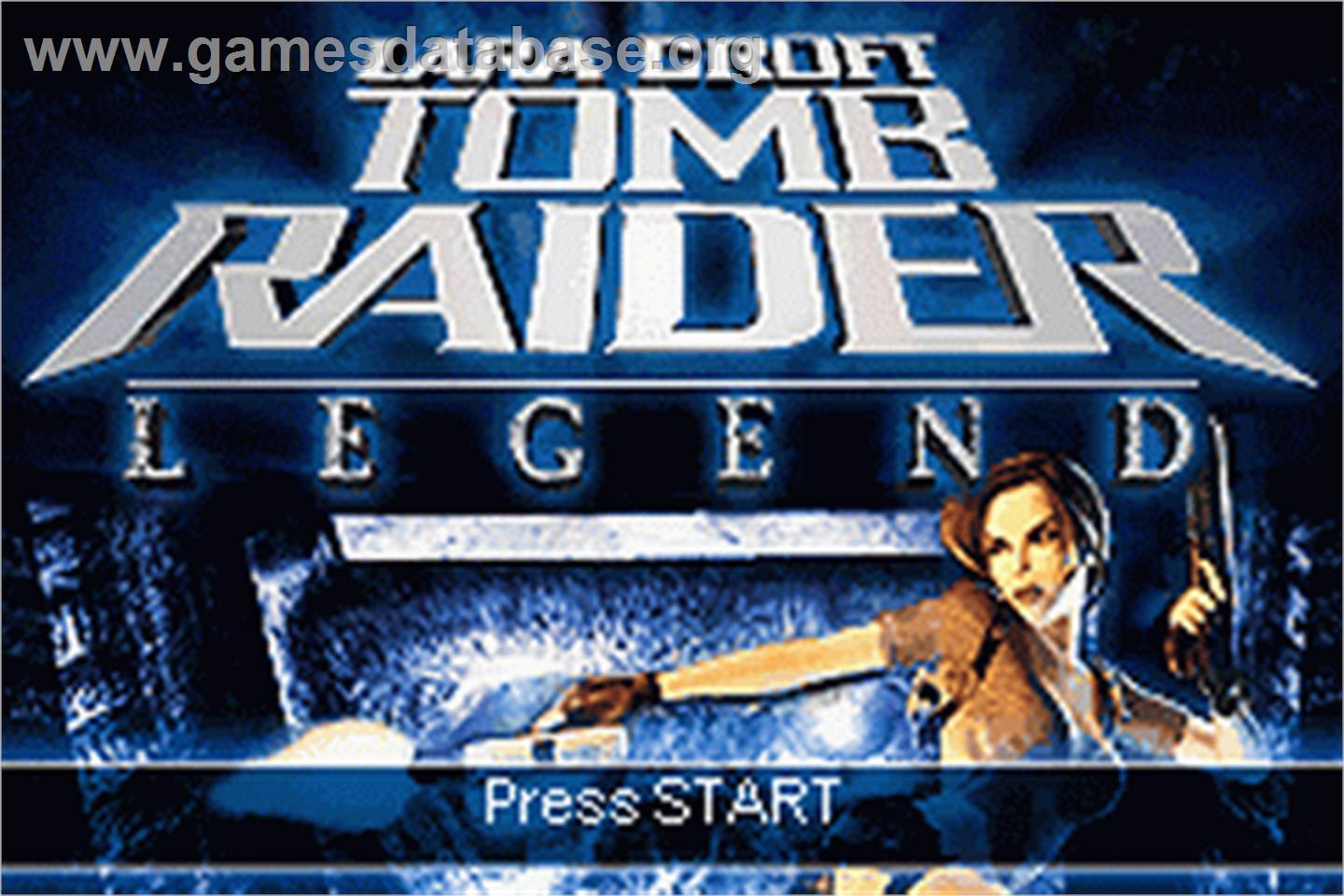Lara Croft Tomb Raider - Legend - Nintendo Game Boy Advance - Artwork - Title Screen