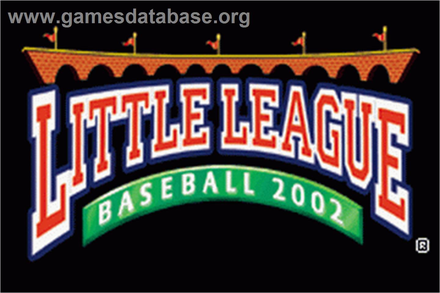 Little League Baseball 2002 - Nintendo Game Boy Advance - Artwork - Title Screen