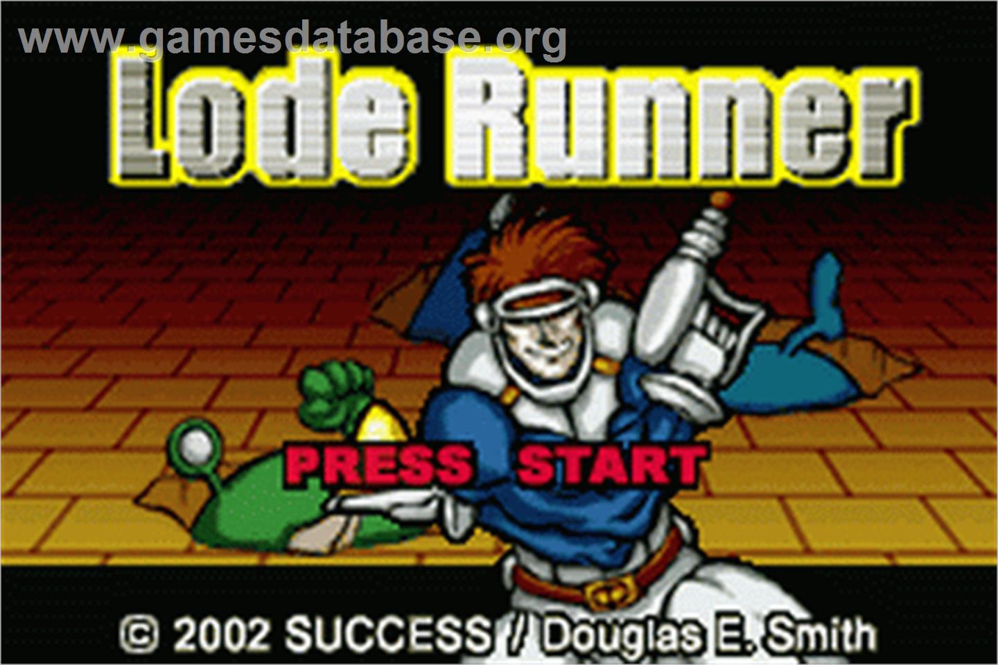 Lode Runner - Nintendo Game Boy Advance - Artwork - Title Screen