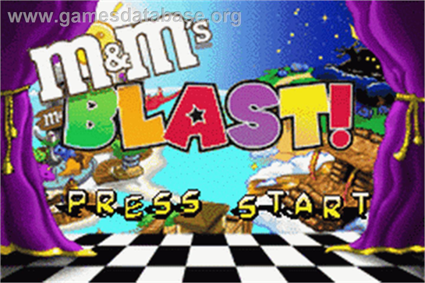 M And M's - Blast! - Nintendo Game Boy Advance - Artwork - Title Screen