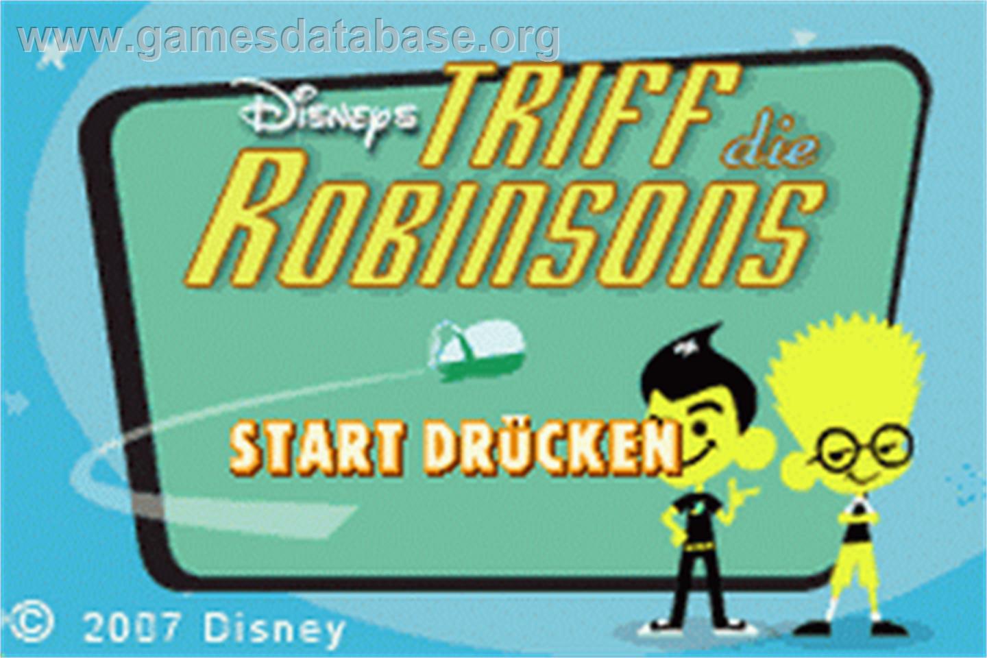 Meet The Robinsons - Nintendo Game Boy Advance - Artwork - Title Screen