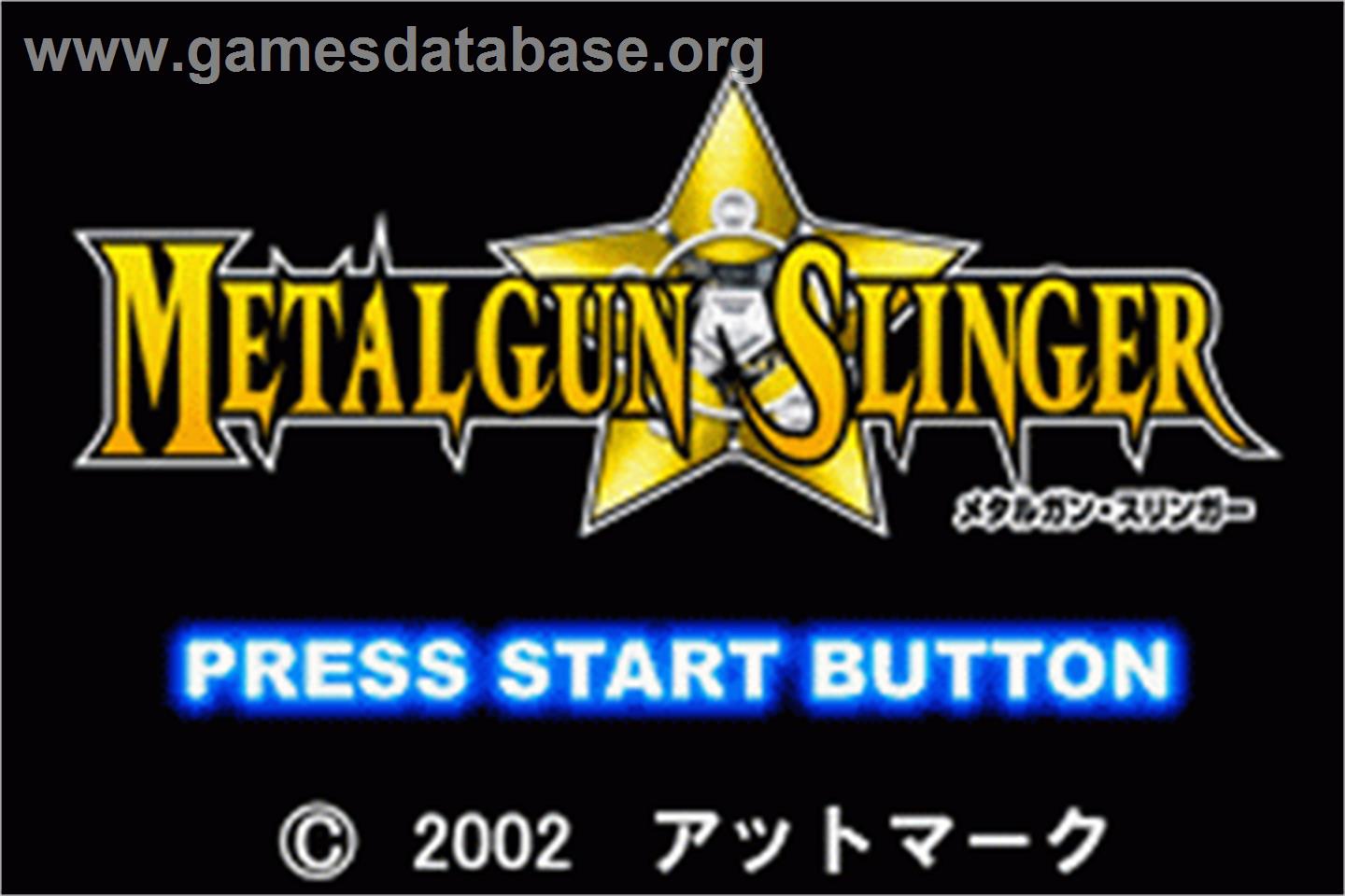 Metalgun Slinger - Nintendo Game Boy Advance - Artwork - Title Screen