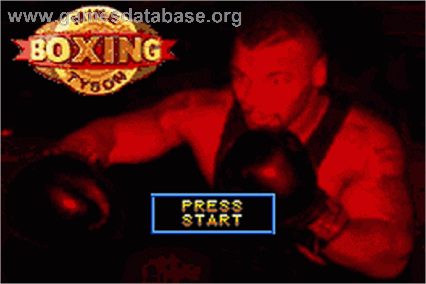 Mike Tyson Boxing - Nintendo Game Boy Advance - Artwork - Title Screen