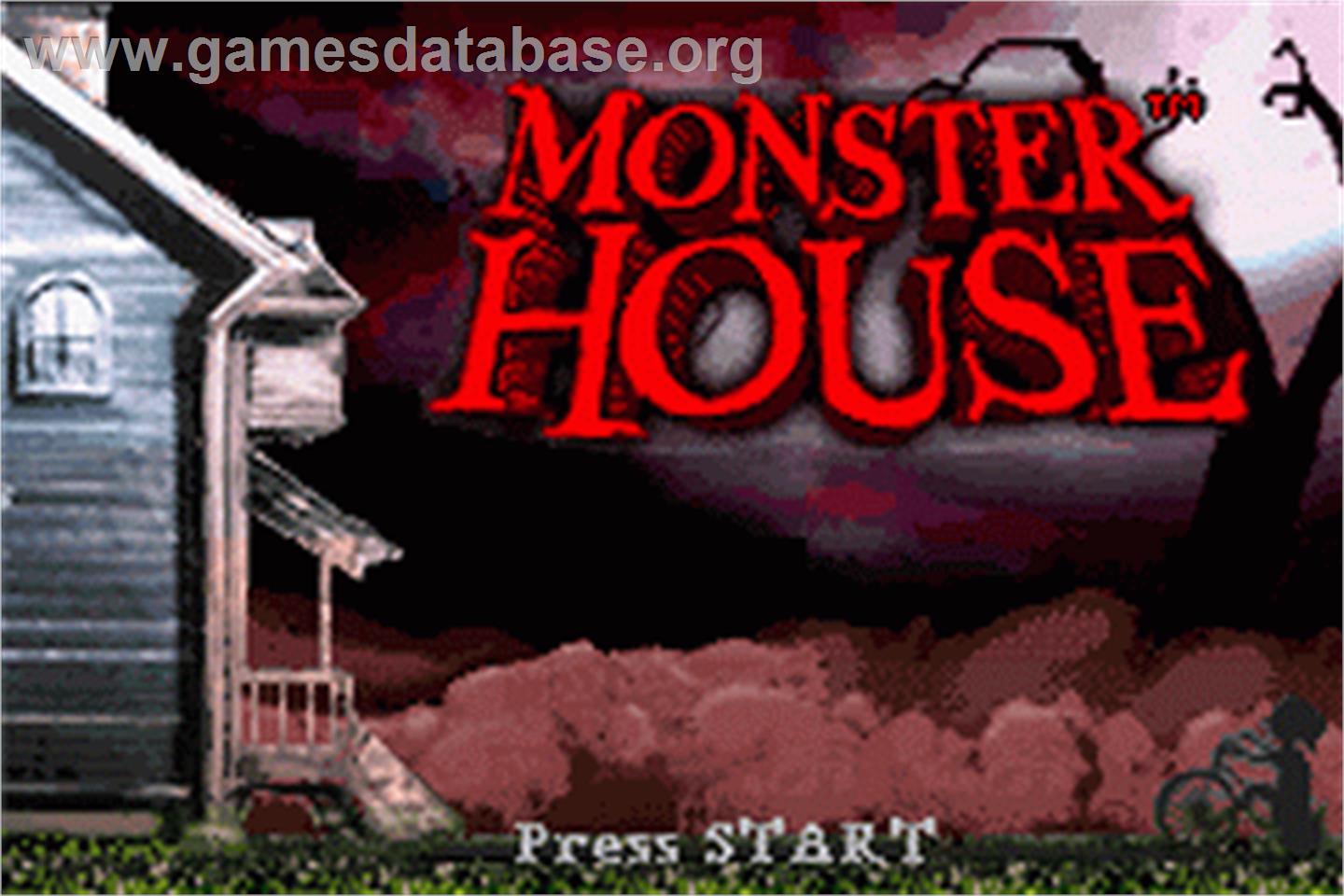 Monster House - Nintendo Game Boy Advance - Artwork - Title Screen