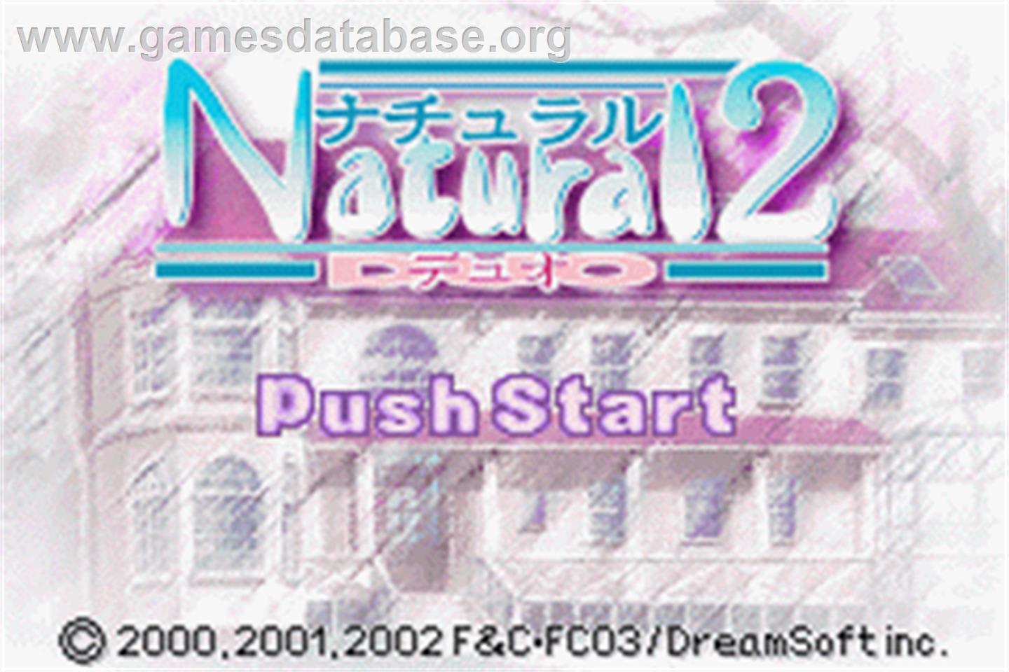 Natural 2 - Duo - Nintendo Game Boy Advance - Artwork - Title Screen