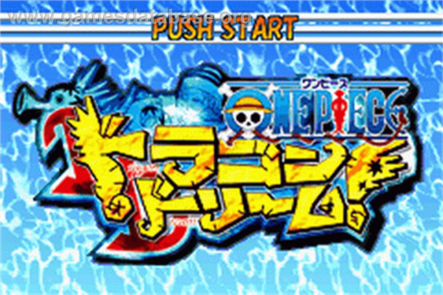 One Piece - Dragon Dream ! - Nintendo Game Boy Advance - Artwork - Title Screen