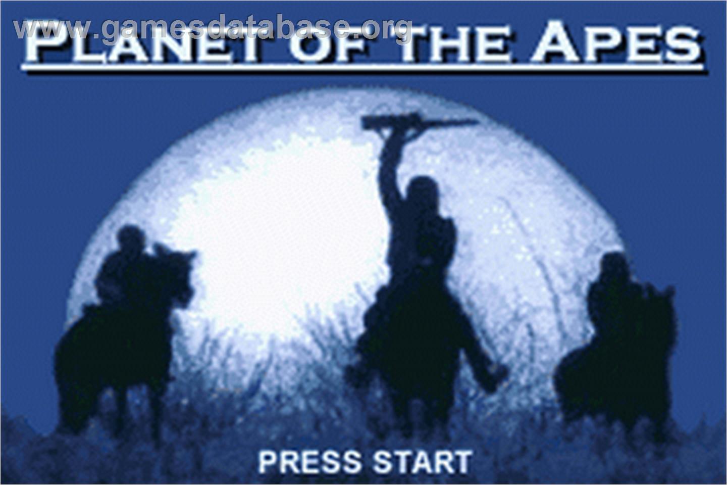 Planet Of The Apes - Nintendo Game Boy Advance - Artwork - Title Screen
