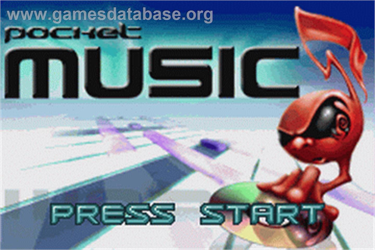Pocket Music - Nintendo Game Boy Advance - Artwork - Title Screen