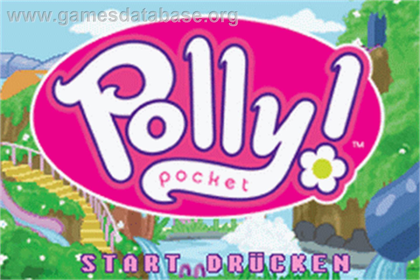 Polly Pocket ! Super Splash Island - Nintendo Game Boy Advance - Artwork - Title Screen