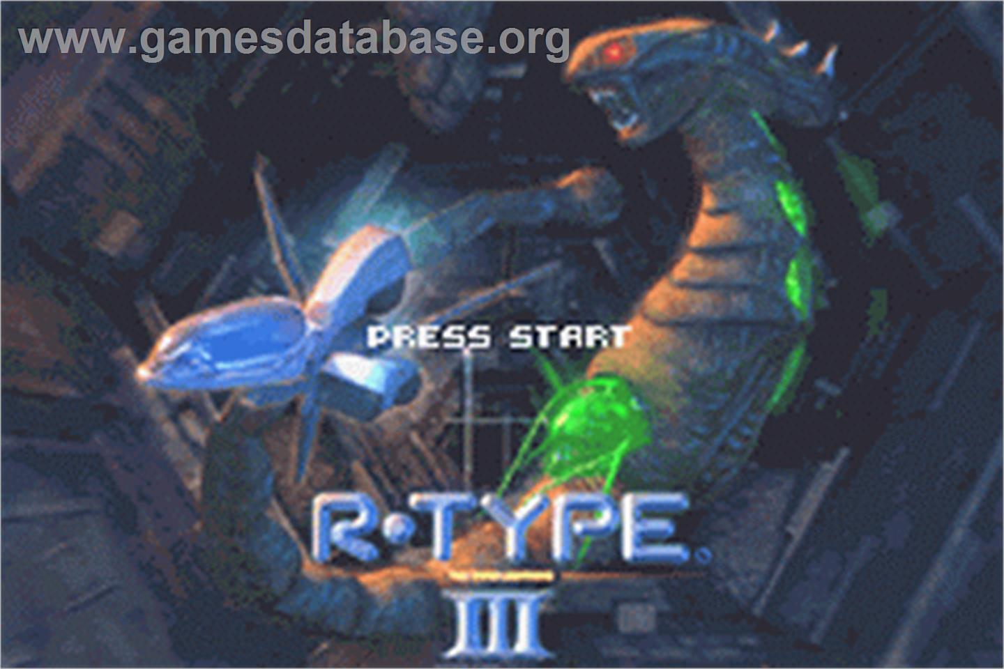 R-Type III: The Third Lightning - Nintendo Game Boy Advance - Artwork - Title Screen