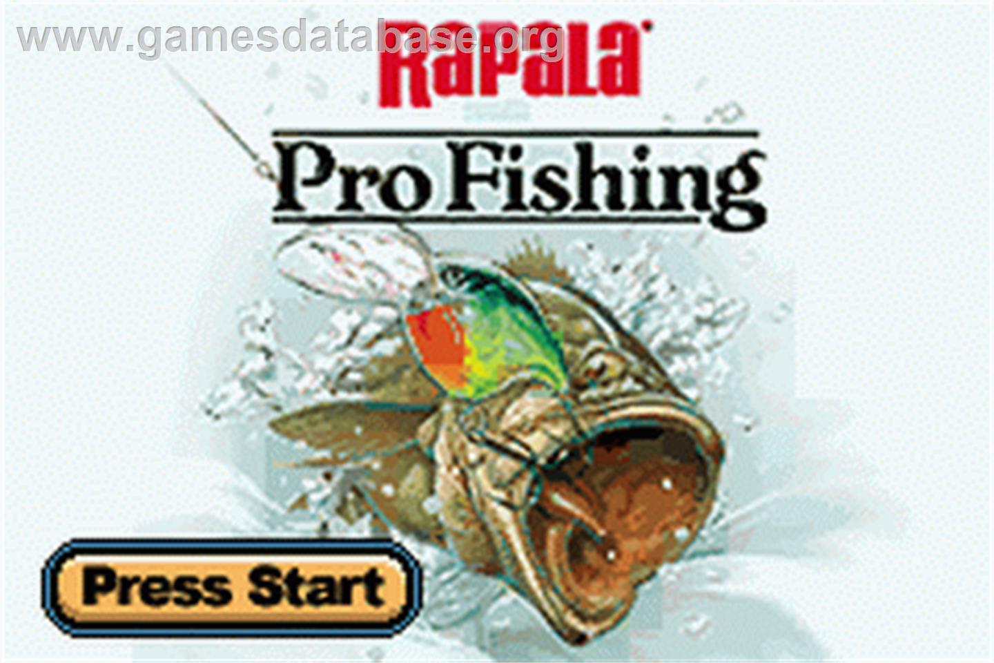 Rapala Pro Fishing - Nintendo Game Boy Advance - Artwork - Title Screen