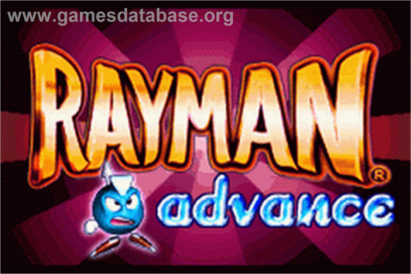 Rayman: Hoodlum's Revenge - Nintendo Game Boy Advance - Artwork - Title Screen