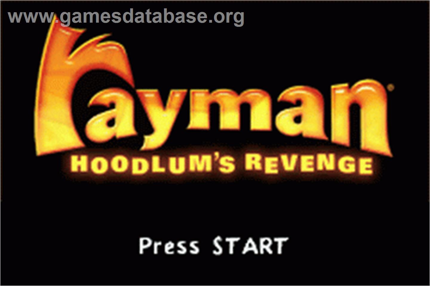 Rayman - Hoodlum's Revenge - Nintendo Game Boy Advance - Artwork - Title Screen