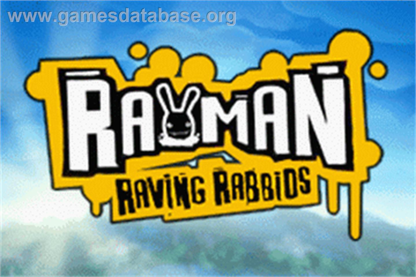 Rayman Raving Rabbids - Nintendo Game Boy Advance - Artwork - Title Screen
