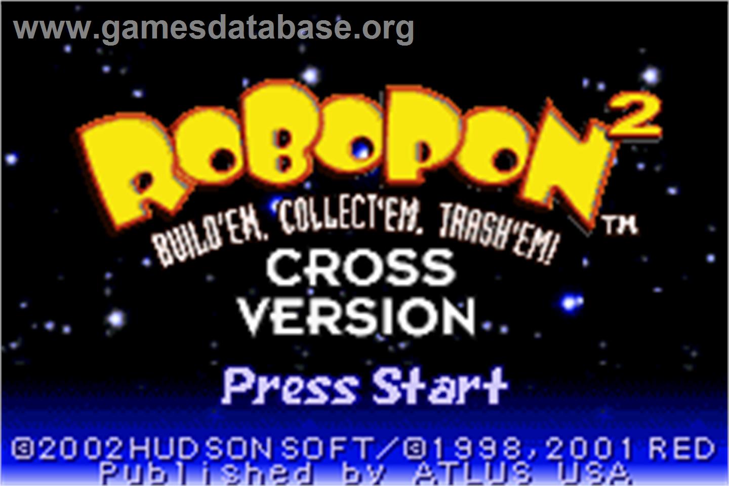 Robopon 2 - Cross Version - Nintendo Game Boy Advance - Artwork - Title Screen