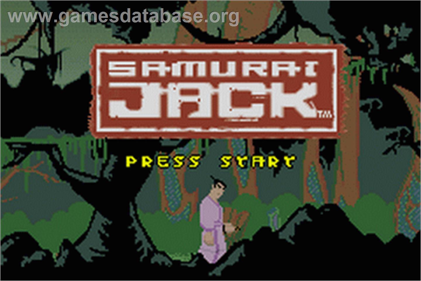 Samurai Jack - The Amulet Of Time - Nintendo Game Boy Advance - Artwork - Title Screen