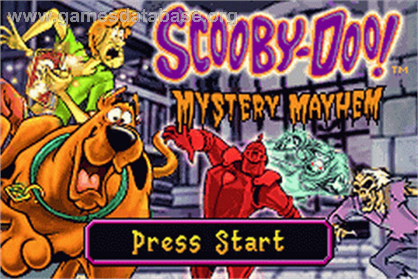 Scooby-doo! - Mystery Mayhem - Nintendo Game Boy Advance - Artwork - Title Screen