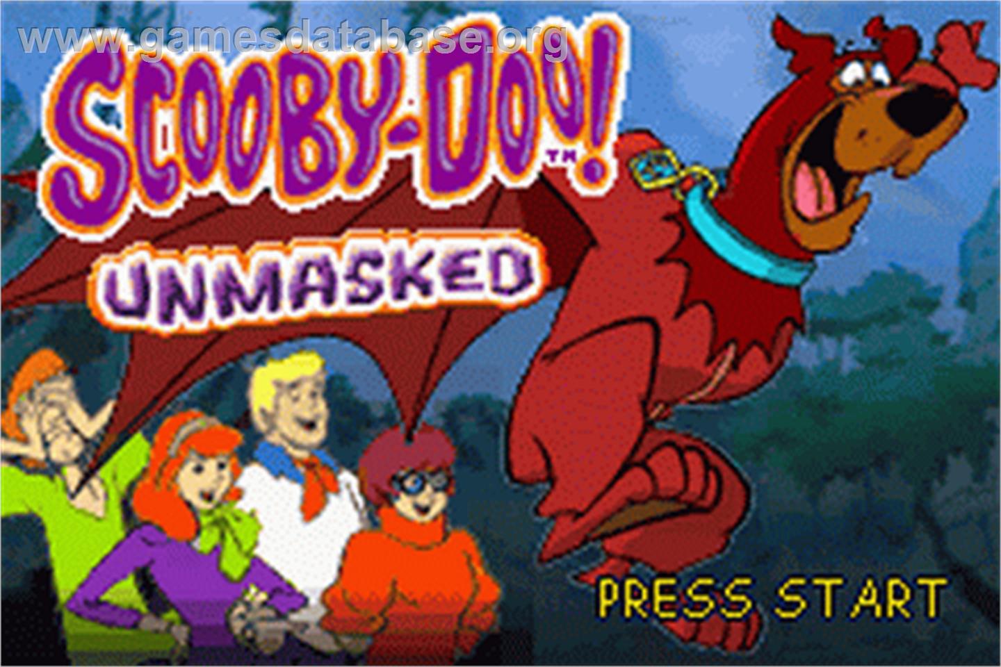 Scooby-doo! - Unmasked - Nintendo Game Boy Advance - Artwork - Title Screen
