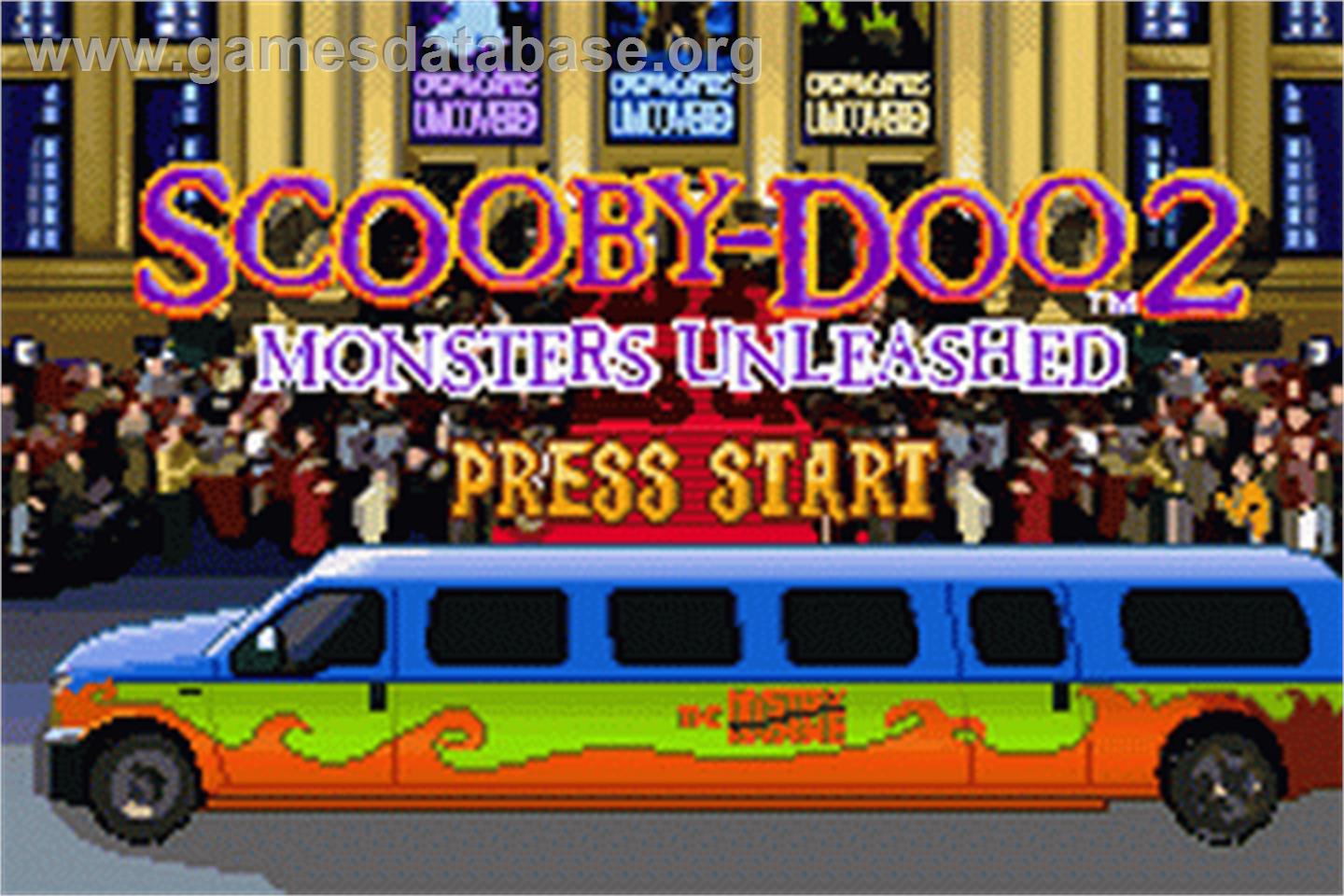 Scooby-doo 2 - Monsters Unleashed - Nintendo Game Boy Advance - Artwork - Title Screen
