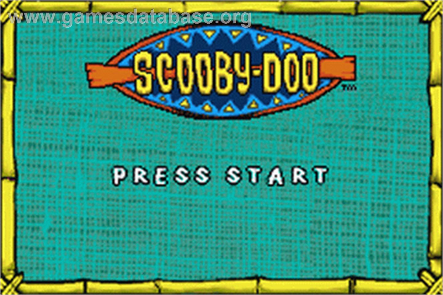 Scooby Doo: The Motion Picture - Nintendo Game Boy Advance - Artwork - Title Screen