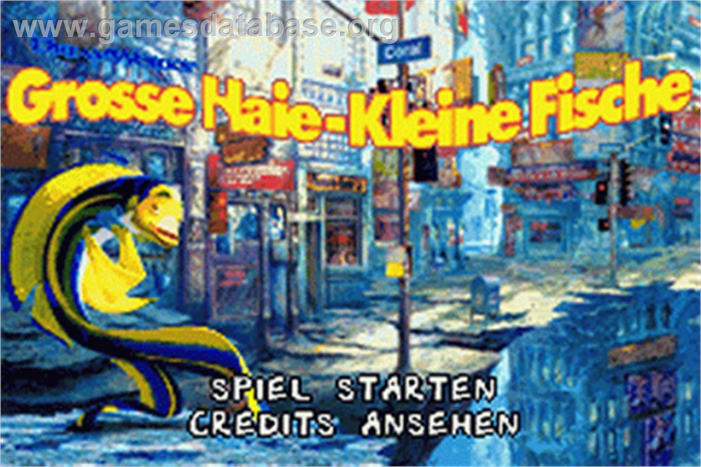 Shark Tale - Nintendo Game Boy Advance - Artwork - Title Screen