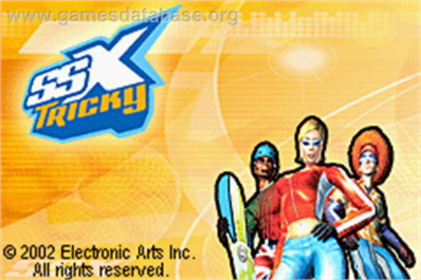 Ssx Tricky - Nintendo Game Boy Advance - Artwork - Title Screen
