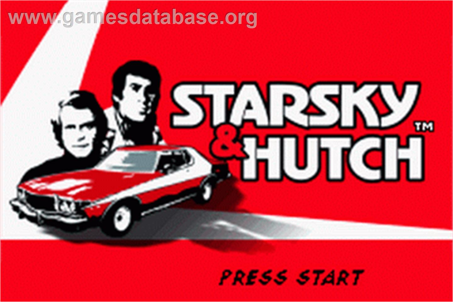 Starsky And Hutch - Nintendo Game Boy Advance - Artwork - Title Screen