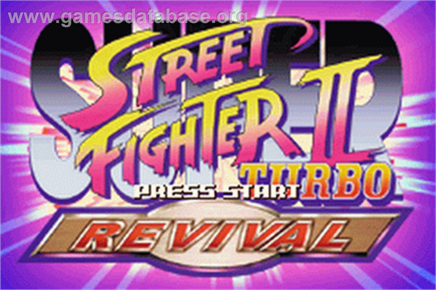 Super Street Fighter II: Turbo Revival - Nintendo Game Boy Advance - Artwork - Title Screen