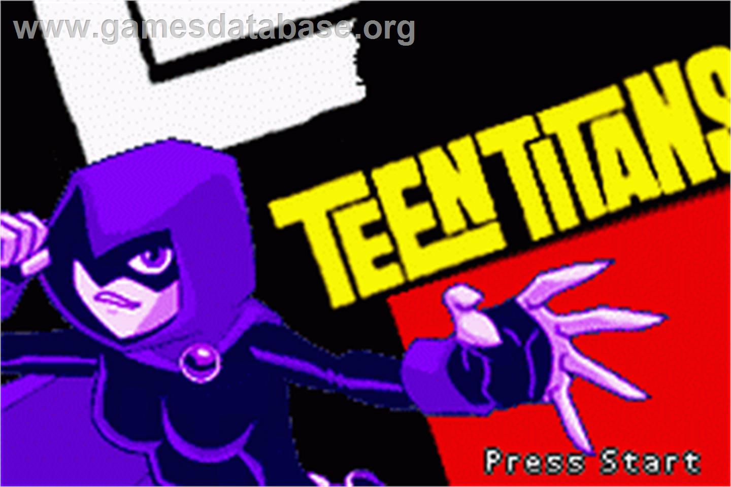 Teen Titans - Nintendo Game Boy Advance - Artwork - Title Screen