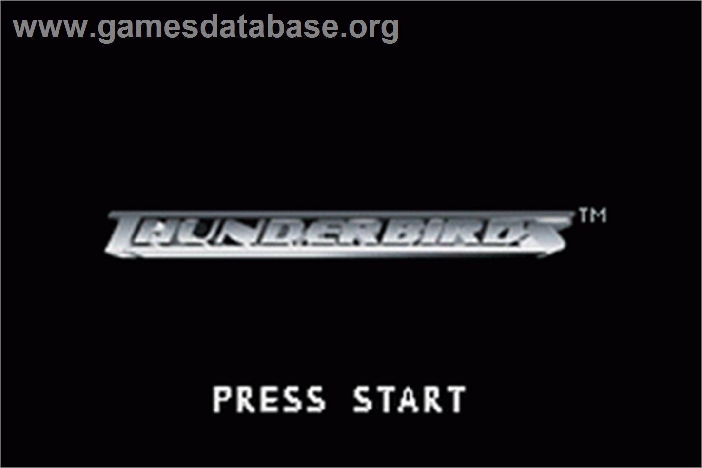 Thunderbirds: International Rescue - Nintendo Game Boy Advance - Artwork - Title Screen