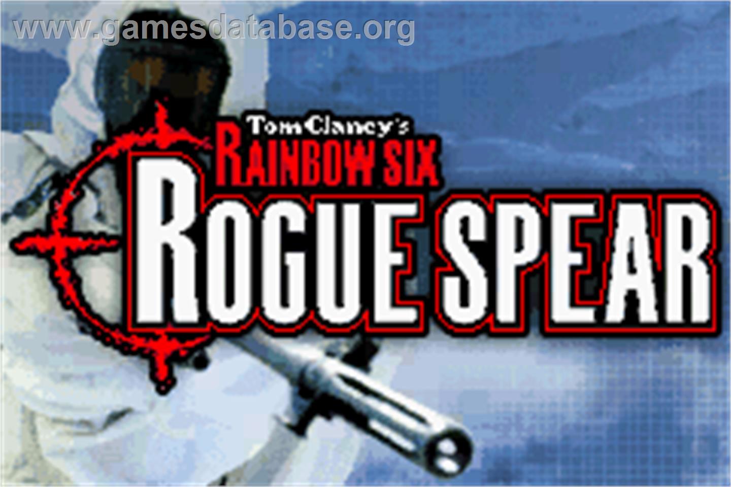Tom Clancy's Rainbow Six: Rogue Spear - Nintendo Game Boy Advance - Artwork - Title Screen