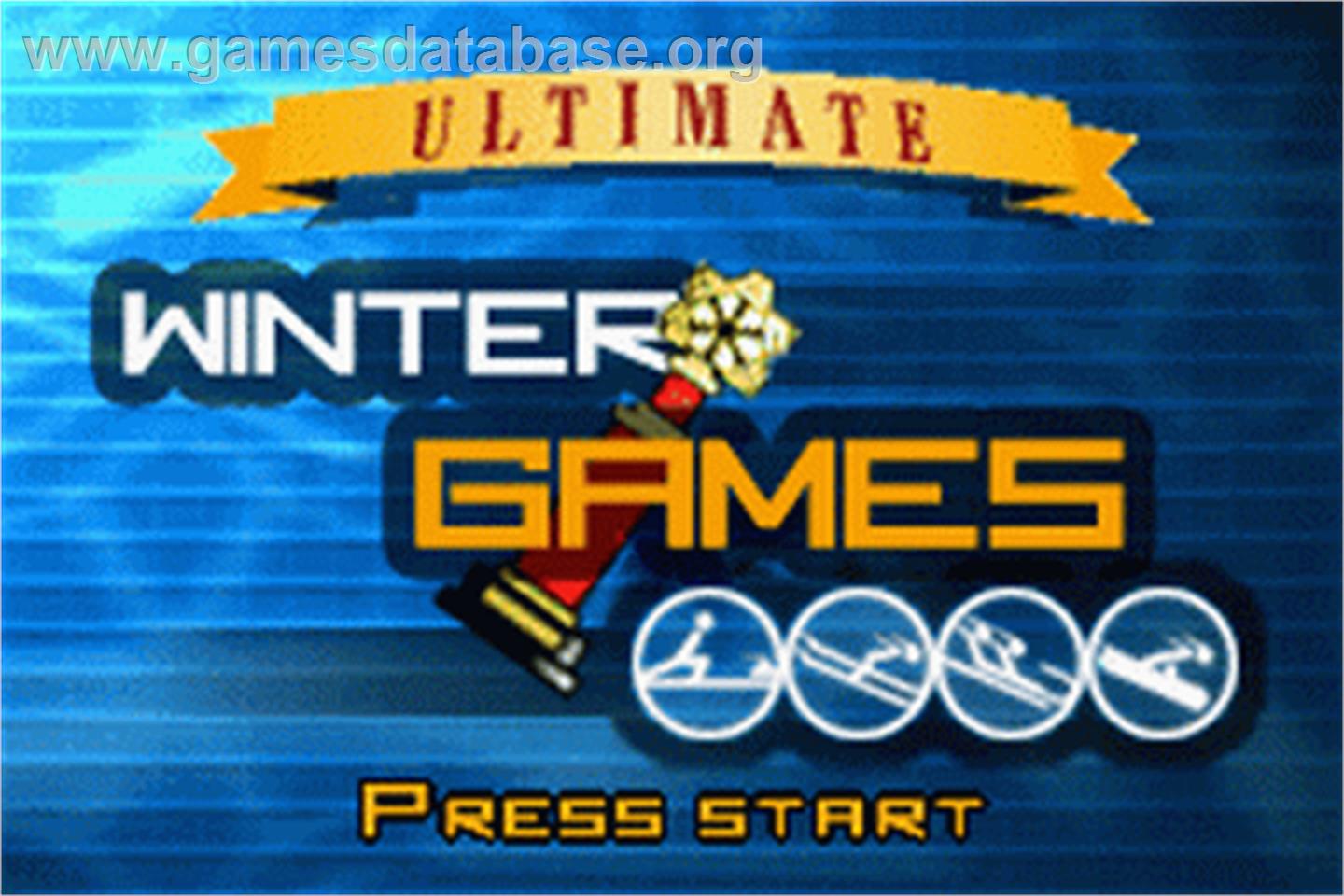 Ultimate Winter Games - Nintendo Game Boy Advance - Artwork - Title Screen