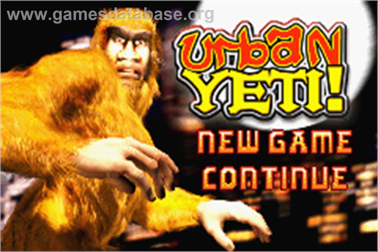 Urban Yeti - Nintendo Game Boy Advance - Artwork - Title Screen