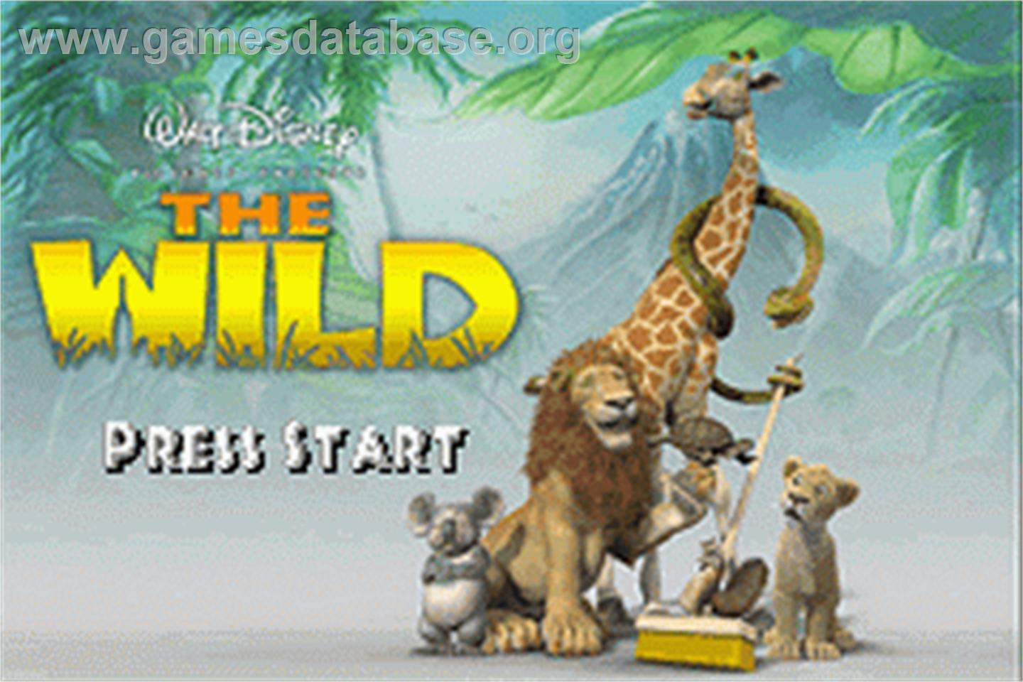 Wild, The - Nintendo Game Boy Advance - Artwork - Title Screen