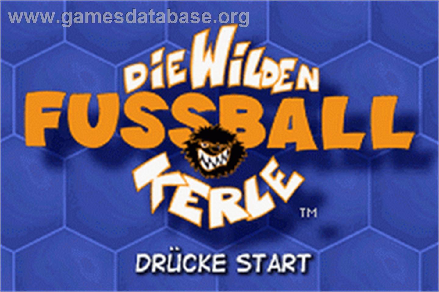Wilden Fussball-kerle, Die - Entscheidung Im Teufelstopf - Nintendo Game Boy Advance - Artwork - Title Screen
