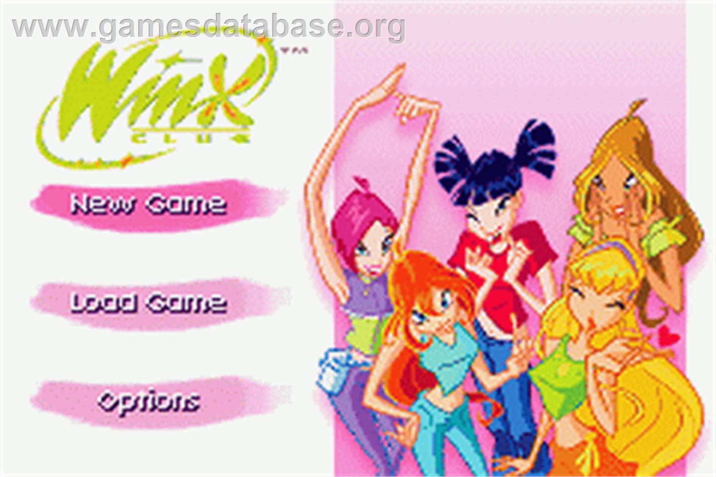 Winx Club - Nintendo Game Boy Advance - Artwork - Title Screen