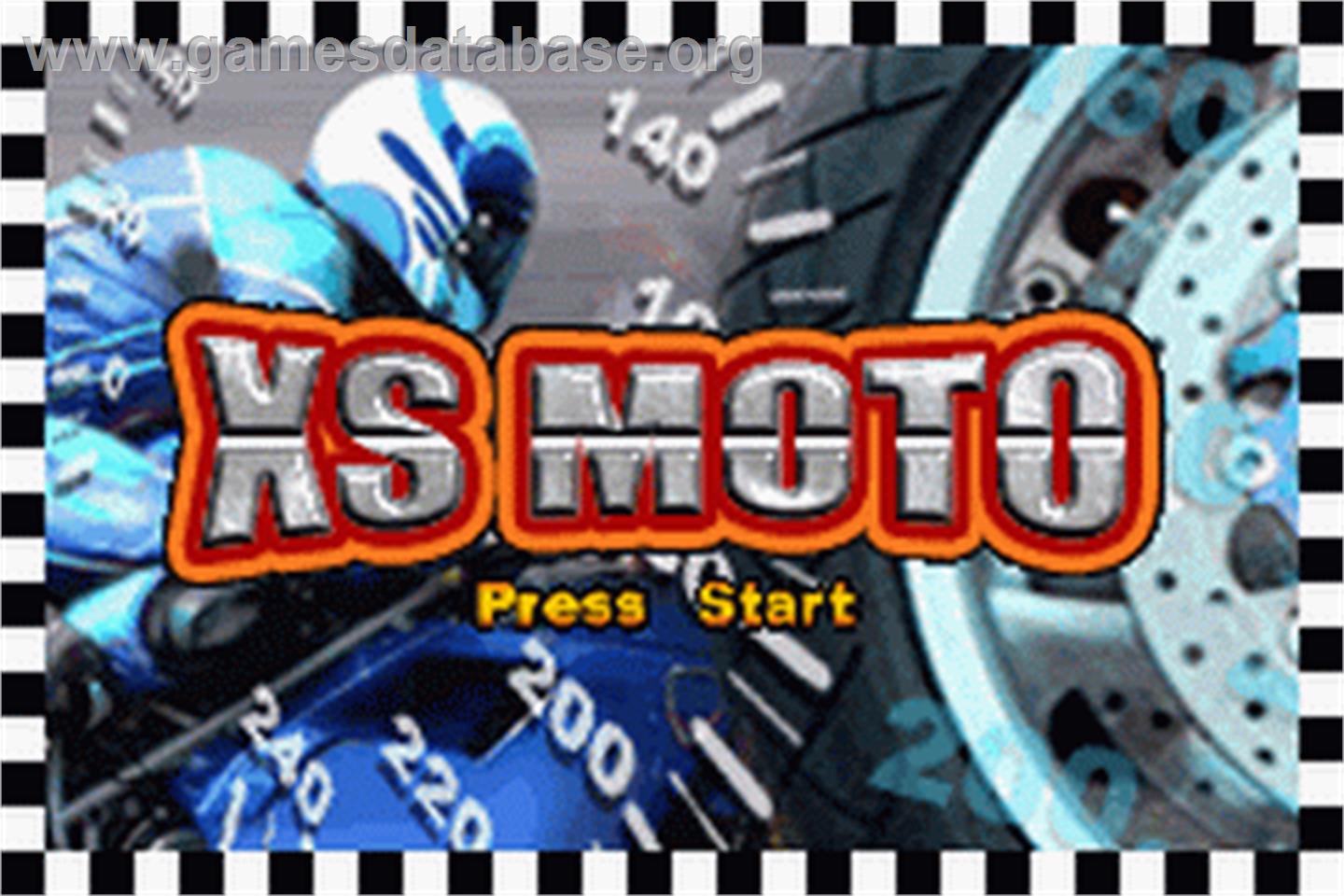 Xs Moto - Nintendo Game Boy Advance - Artwork - Title Screen
