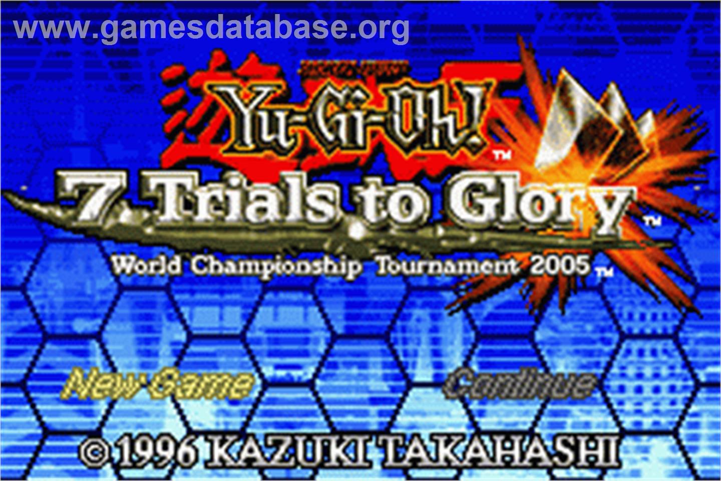 Yu-Gi-Oh!: The Eternal Duelist Soul - Nintendo Game Boy Advance - Artwork - Title Screen
