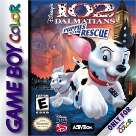 Box cover for 102 Dalmatians: Puppies to the Rescue on the Nintendo Game Boy Color.