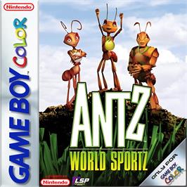 Box cover for Antz World Sportz on the Nintendo Game Boy Color.