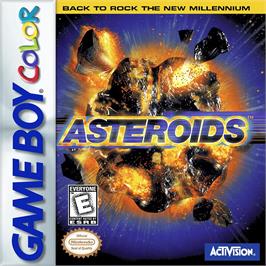 Box cover for Asteroids on the Nintendo Game Boy Color.